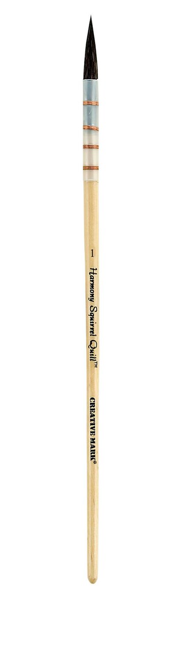 Creative Mark Harmony Blue Squirrel Quill Watercolor Brushes - Professional Watercolor Brushes for Artists - Handcrafted Full Bellied Watercolor Quill Paint Brush, Balanced Wood Handle